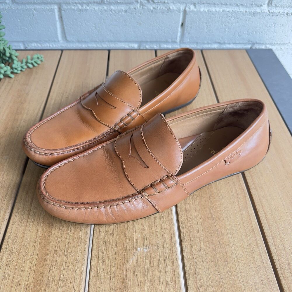 Polo Ralph Lauren Reynold Men’s 10D Brown Leather Penny Loafers Driving Moccasin